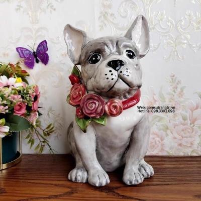 TƯỢNG CHÓ BẰNG SỨ CAO CẤP